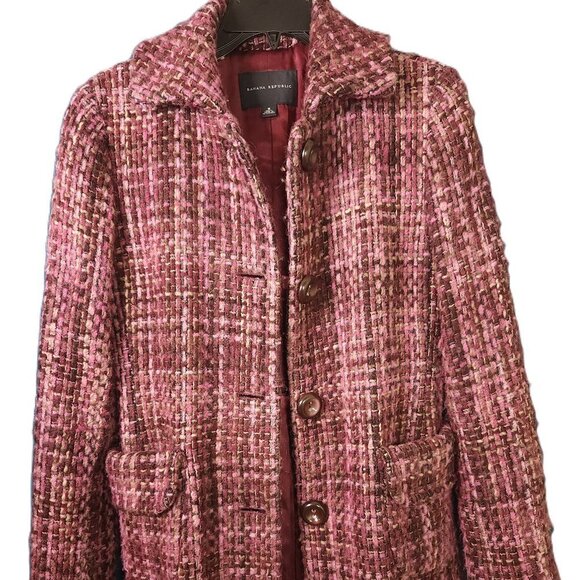 Vintage Banana Republic Raw Cloth Coat - Picture 1 of 5